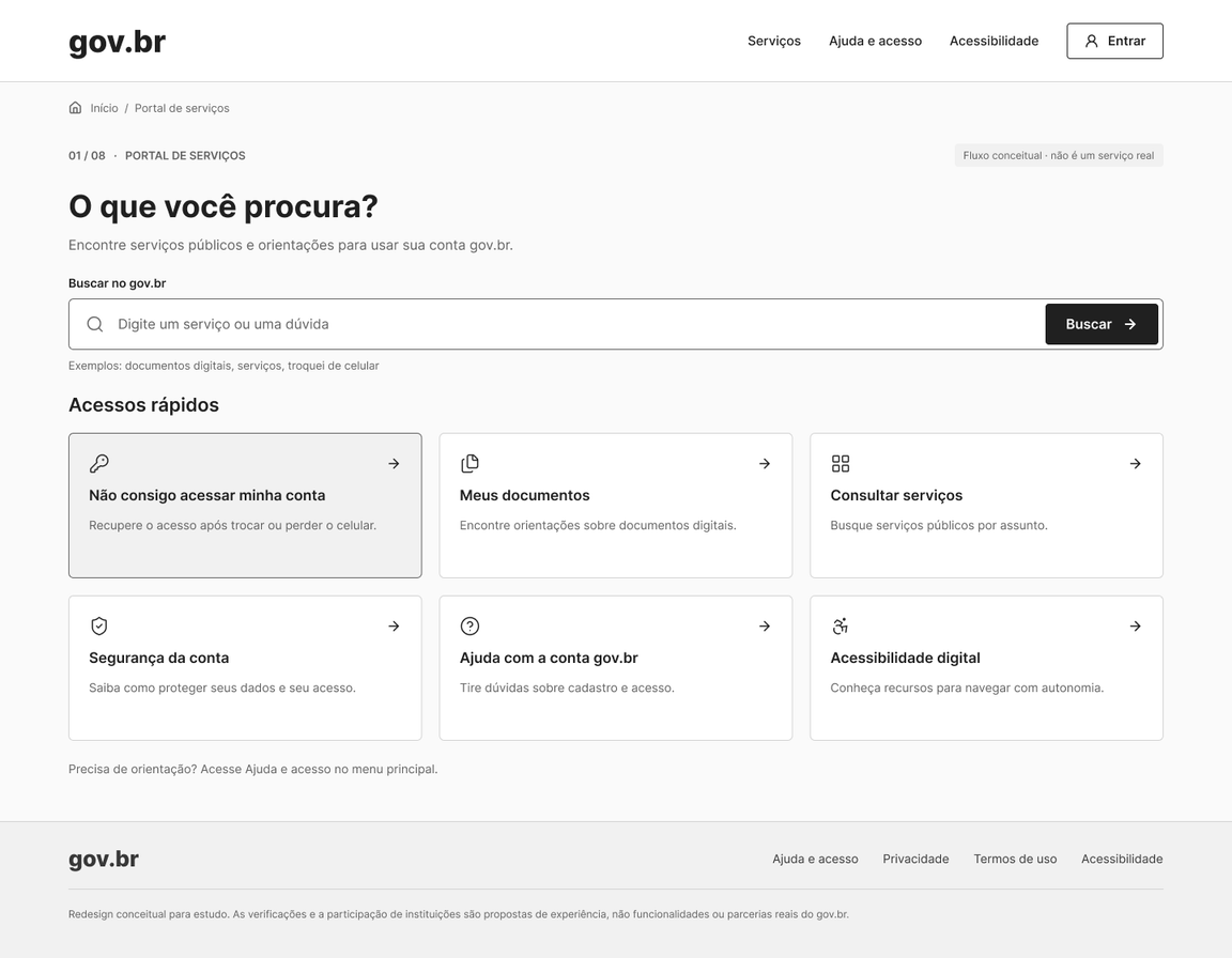 Homepage — depois